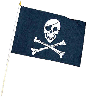 Skull & Crossbones Pirate Flag - Click Image to Close