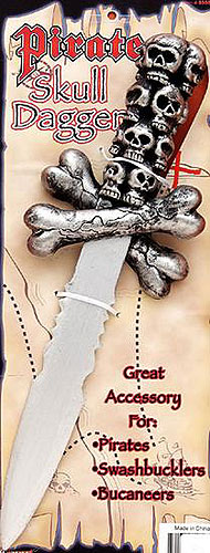 Skull Pirate Dagger - Click Image to Close