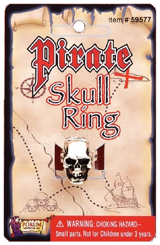 Pirate Skull Ring - Click Image to Close