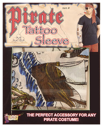 Pirate Tattoo Sleeve Accessory - Click Image to Close