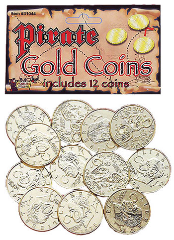 Gold Pirate Coins - Click Image to Close