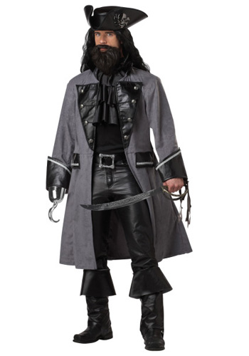 Mens Blackbeard Pirate Costume - Click Image to Close