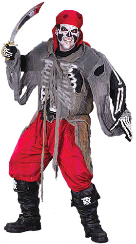 Buccaneer Bones Adult Costume - Click Image to Close