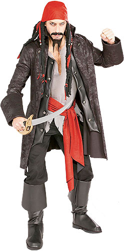 Adult Captain Cutthroat Pirate Costume - Click Image to Close