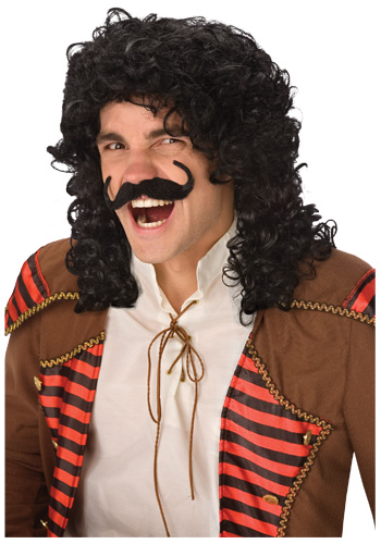Captain Hook Costume Wig - Click Image to Close