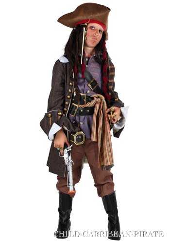 Child Realistic Caribbean Pirate Costume
