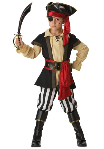 Kids Scoundrel Pirate Costume - Click Image to Close