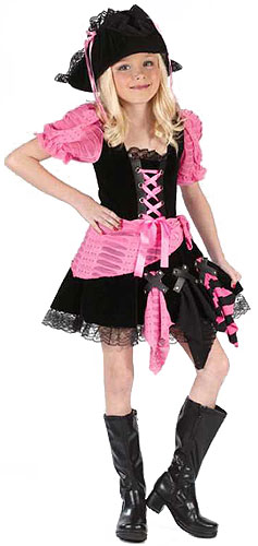 Kid's Pink Pirate Costume - Click Image to Close