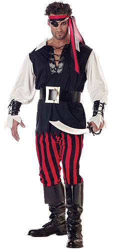 Adult Cutthroat Pirate Costume - Click Image to Close