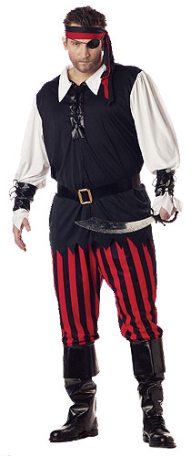 Adult Cutthroat Pirate Costume - Click Image to Close