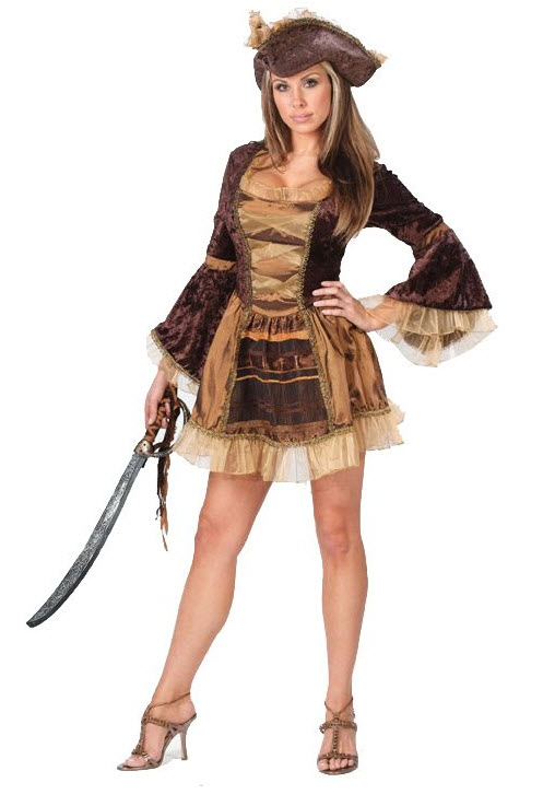 Sassy Victorian Pirate Adult Costume - Click Image to Close