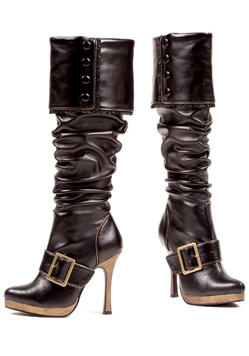 Sexy Buckle Pirate Boots - Click Image to Close