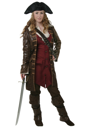 Womens Caribbean Pirate Costume - Click Image to Close