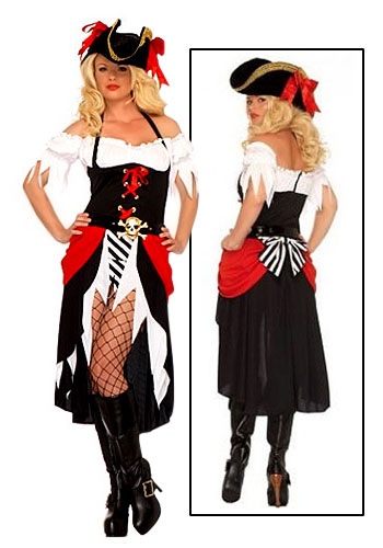 Sexy Pirate Lady Dress - Click Image to Close
