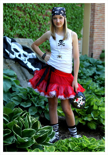 Teen Tutu Pirate Costume - Click Image to Close