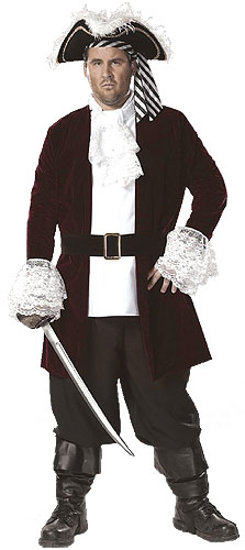 Pirate Captain Plus Size Costume - Click Image to Close