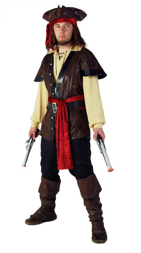 Plus Size Mens Rustic Pirate Costume