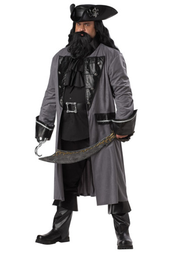 Plus Size Blackbeard Pirate Costume - Click Image to Close