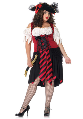 Plus Size Crimson Pirate Costume