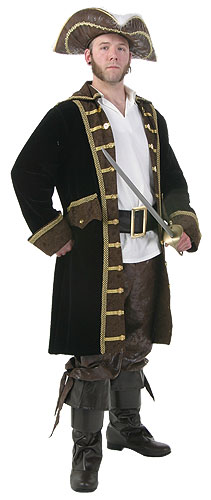 Men's Plus Size Realistic Pirate Costume
