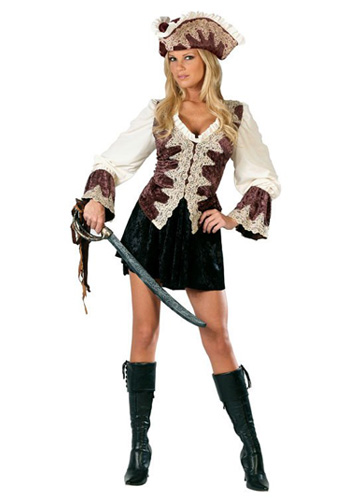 Royal Lady Plus Size Pirate Costume - Click Image to Close