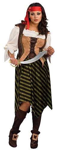 Plus Size Sea Wench Costume - Click Image to Close