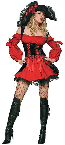 Adult Sexy Vixen Pirate Costume - Click Image to Close