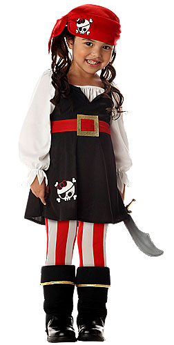 Toddler Girls Pirate Costume - Click Image to Close
