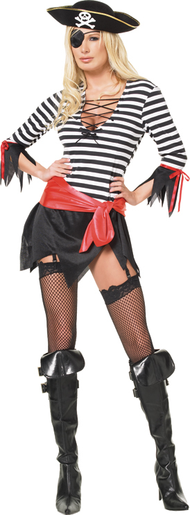 Sexy Swashbuckler Pirate Adult Costume - Click Image to Close