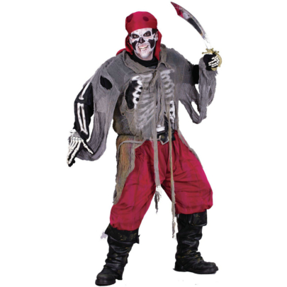 Buccaneer Bones Pirate Adult Costume - Click Image to Close