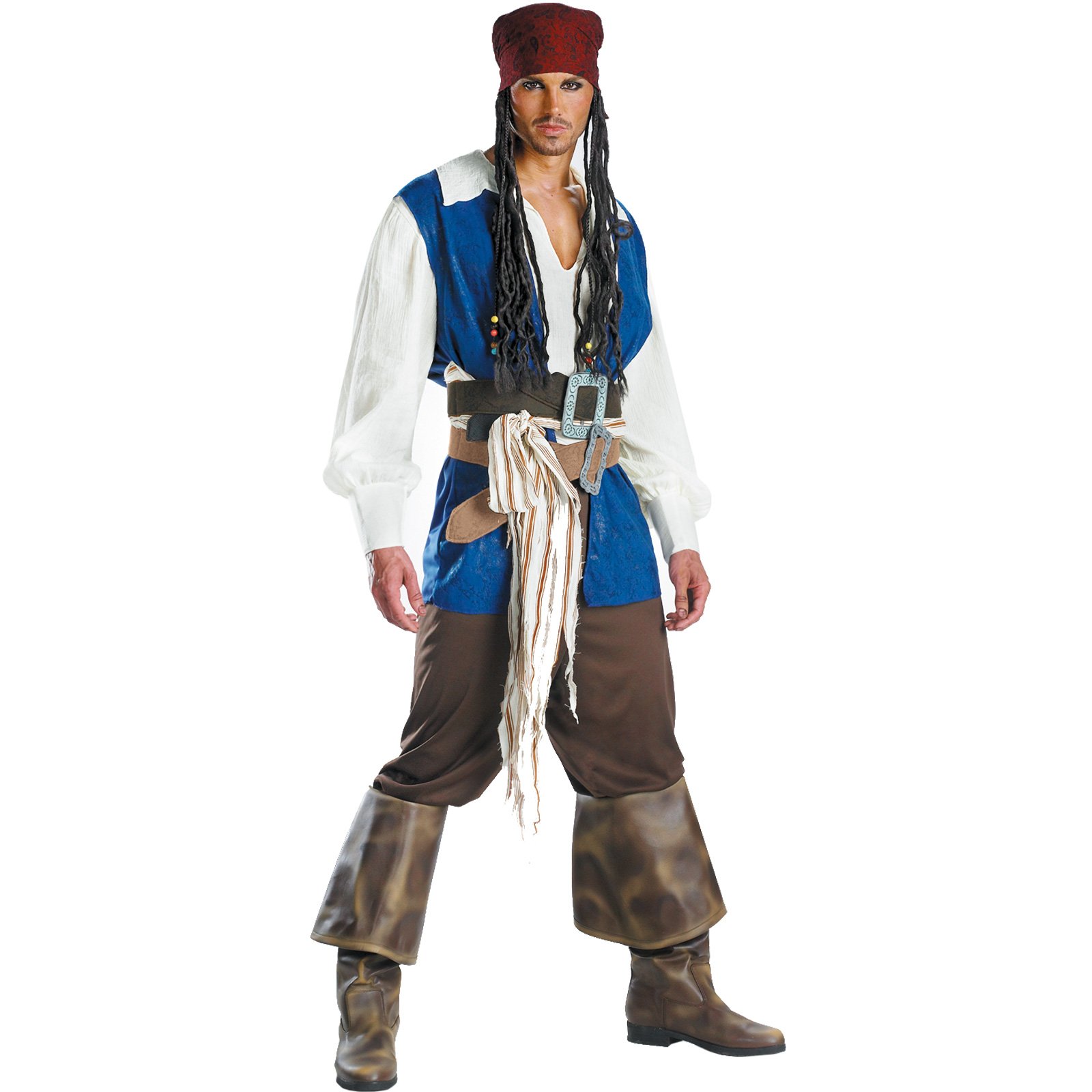 Pirates of the Caribbean - Captain Jack Sparrow Adult Costume