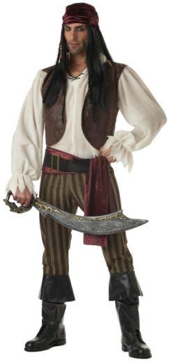 Rogue Pirate Adult Costume - Click Image to Close
