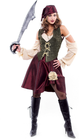 High Seas Pirate Adult Costume - Click Image to Close