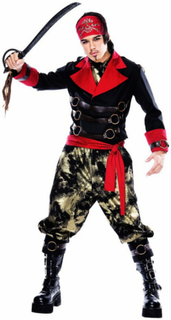 Apocalypse Pirate Adult Costume - Click Image to Close