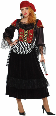 Treasure Pirate Wench Adult Costume - Click Image to Close