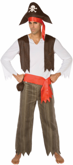 Pirate Swashbuckler Adult Costume - Click Image to Close