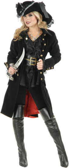 Pirate Vixen Adult Coat - Click Image to Close