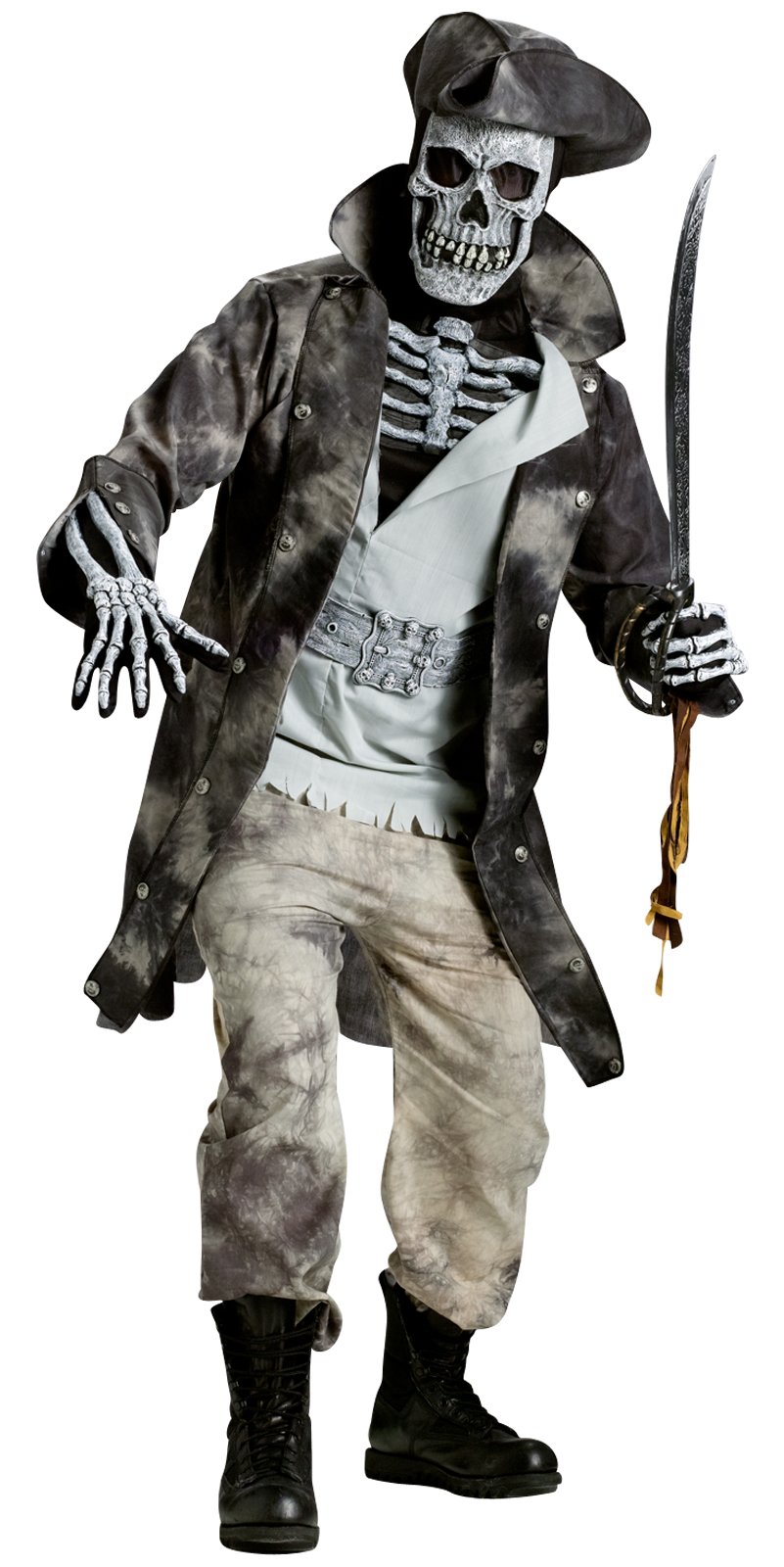 Ghost Pirate Adult Costume - Click Image to Close