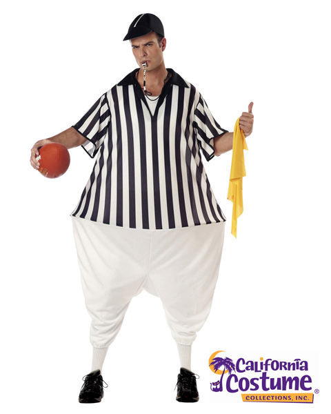 Plus Size Referee Costume for Adult