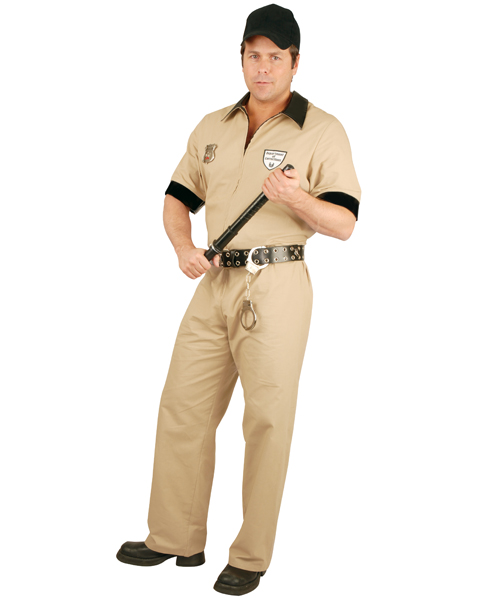 Plus Size Corrections Guard Costume for Adult - Click Image to Close