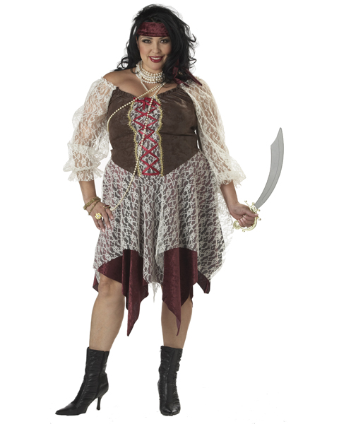 Plus Size South Seas Siren Pirate Costume - Click Image to Close