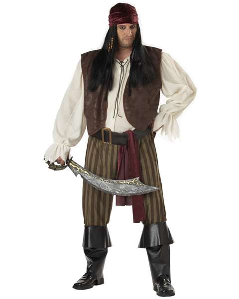 Adult Plus Size Rogue Pirate Costume