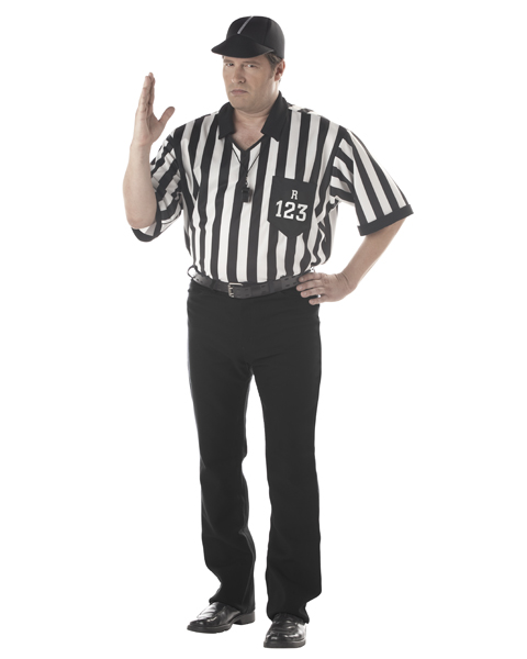 Referee Set Adult Plus Costume