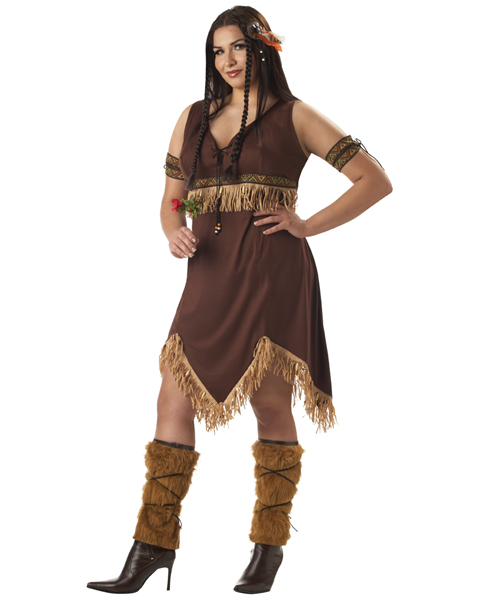 Adult Plus Size Indian Princess Costume - Click Image to Close