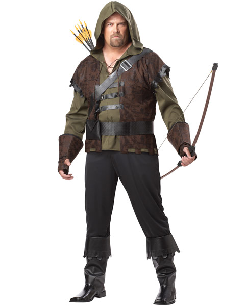 Plus Size Robin Hood Mens Costume - Click Image to Close