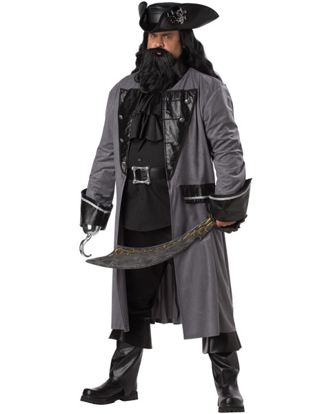 Plus Size Blackbeard Mens Costume