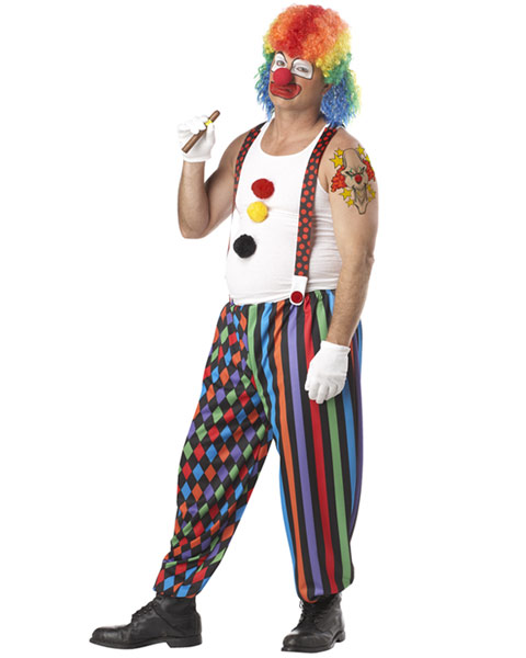 Plus Size Cranky The Clown Mens Costume