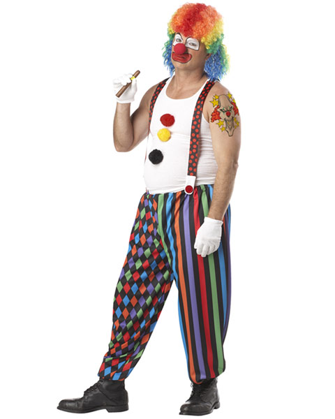 Plus Size Cranky The Clown Mens Costume - Click Image to Close