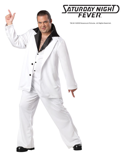 Deluxe Plus Size Saturday Night Fever Mens Costume - Click Image to Close