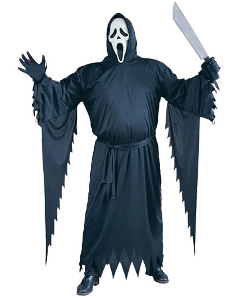 Mens Plus Size Scream Ghost Face Costume